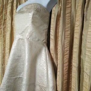 Express Strapless Cocktail Dress - Ivory